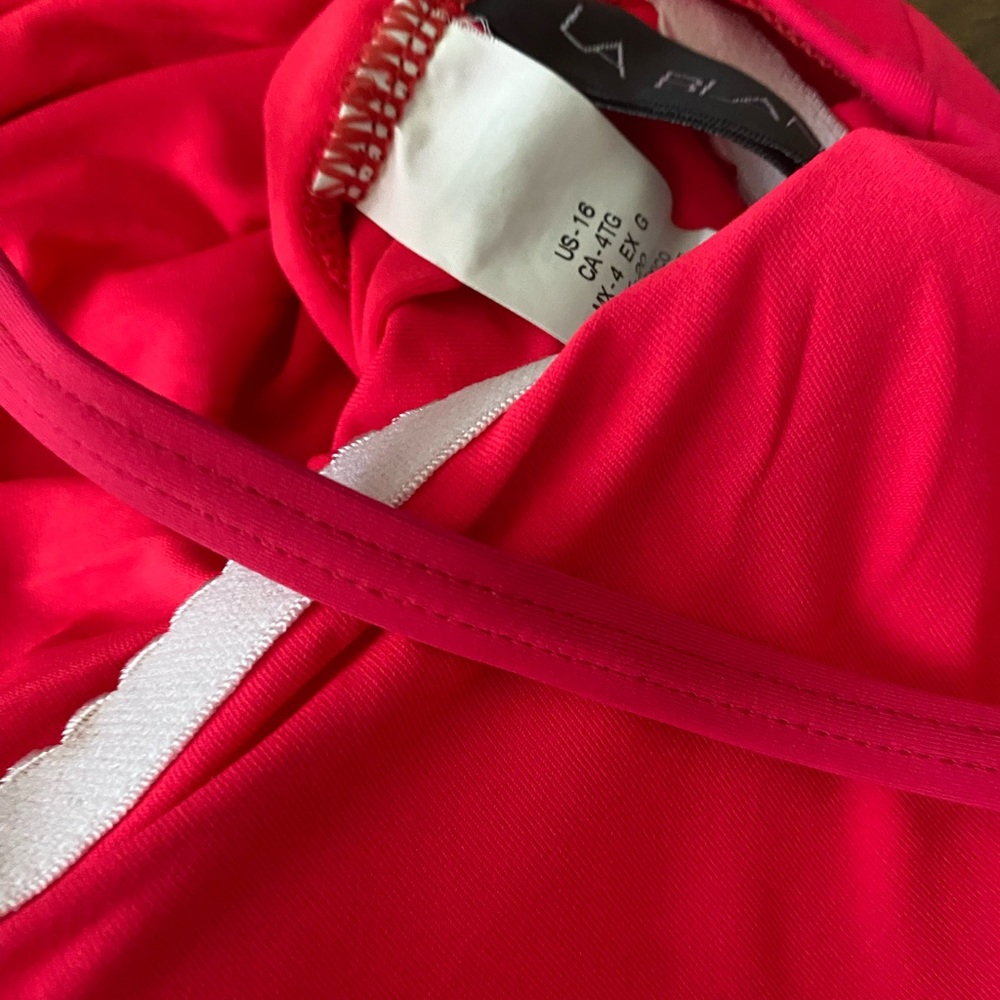 Coral pink color La Blanca swim. New no tags 16 with tummy control.
